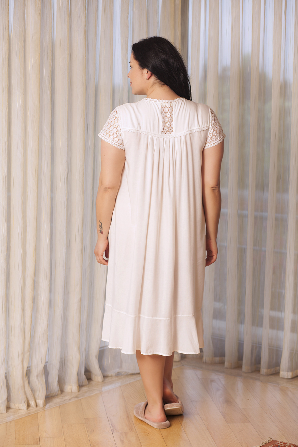 HAYS PLUS SIZE PENYE BAYAN KISA KOLLU GECELIK