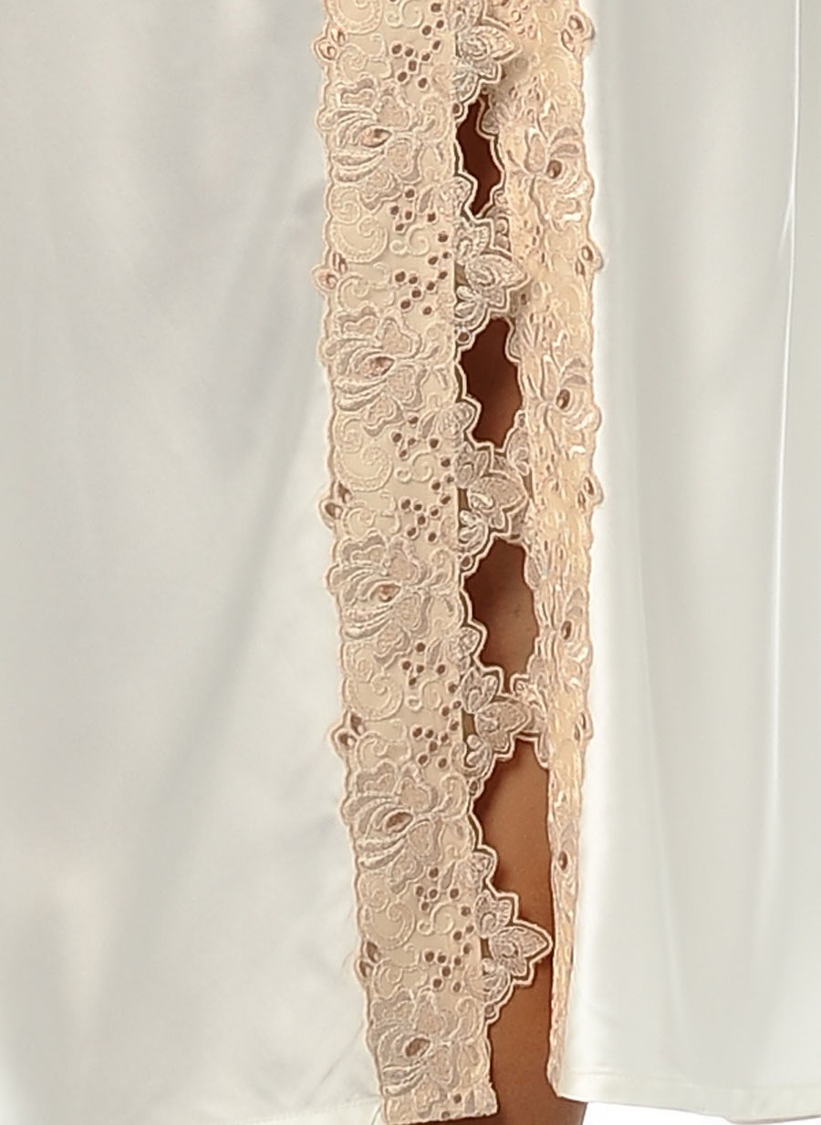 Hays Glamour Kadın Saten Dantelli Uzun Gecelik