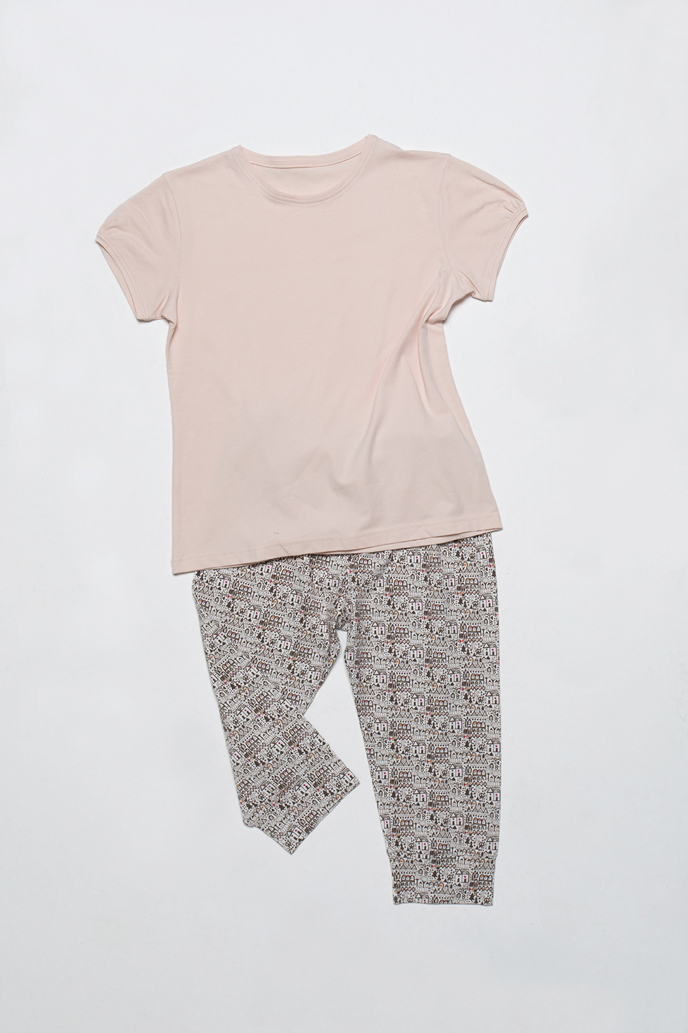Hays Kids Penye Kız Çocuk Kapri Pijama Takımı