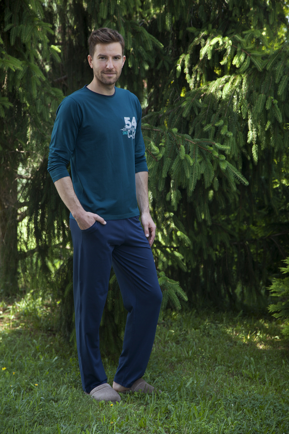 Hays Men Penye Erkek 2li Uzun Pijama Takımı
