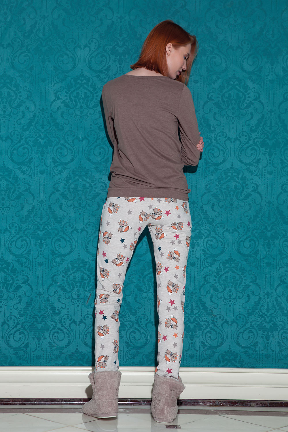 Hays Stellina Kadın Penye 2li Uzun Pijama Takımı