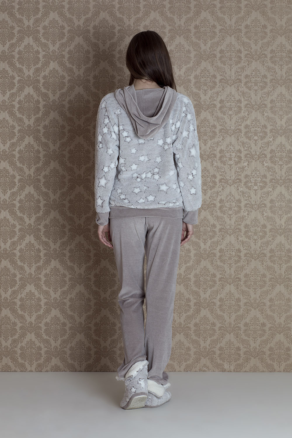Stellina Üst Wellsoft Alt Kadife Pijama Takımı