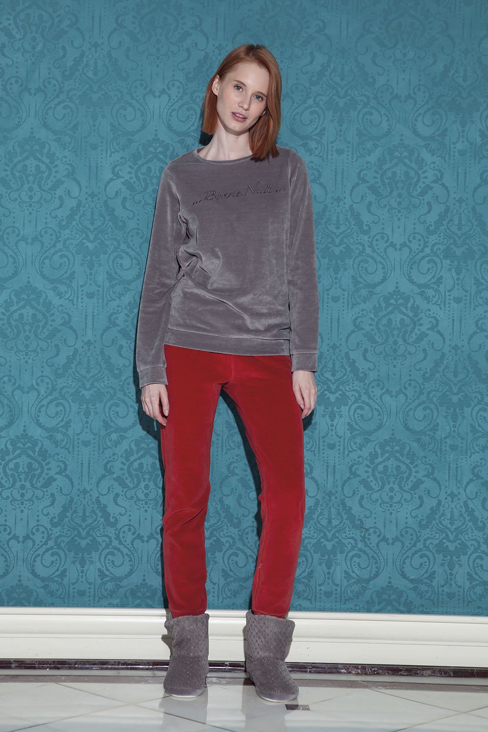 Hays Mona Jakarlı Wellsoft 2li Pijama Takımı