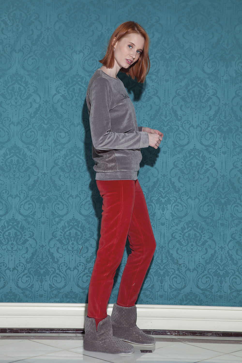 Hays Mona Jakarlı Wellsoft 2li Pijama Takımı