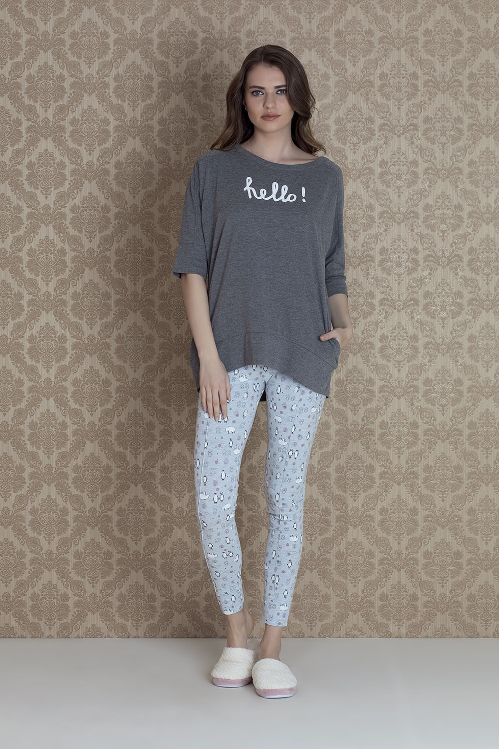 Hays Norda Kadın Taytlı Pijama Takım