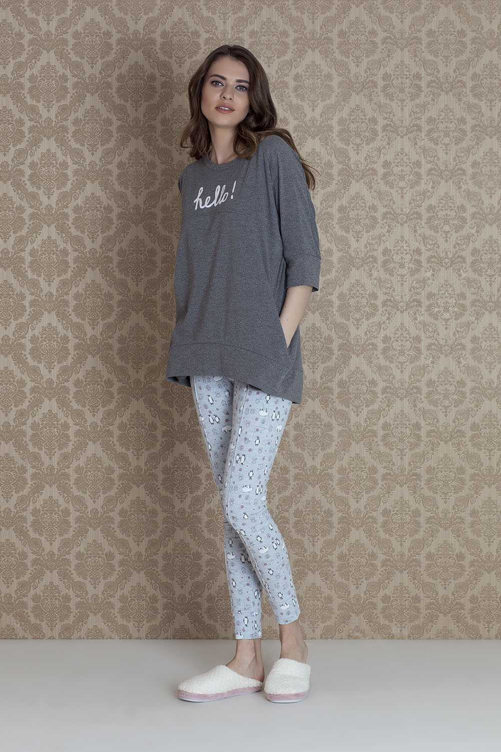 Hays Norda Kadın Taytlı Pijama Takım