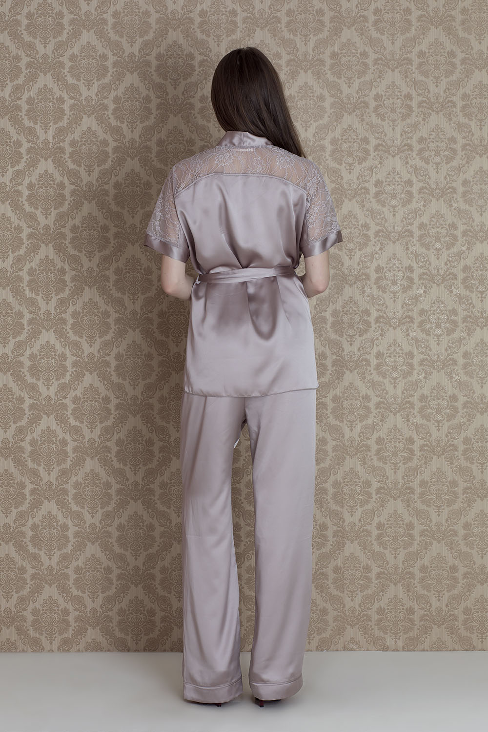 Kadın Saten 2li Pijama Takım