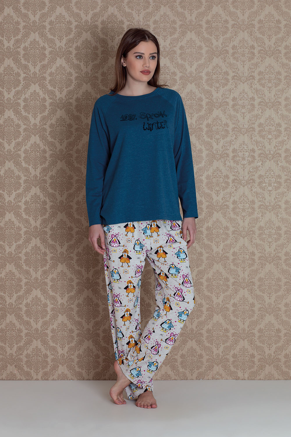 Hays Plus Size Kadın 2li Pijama Takımı