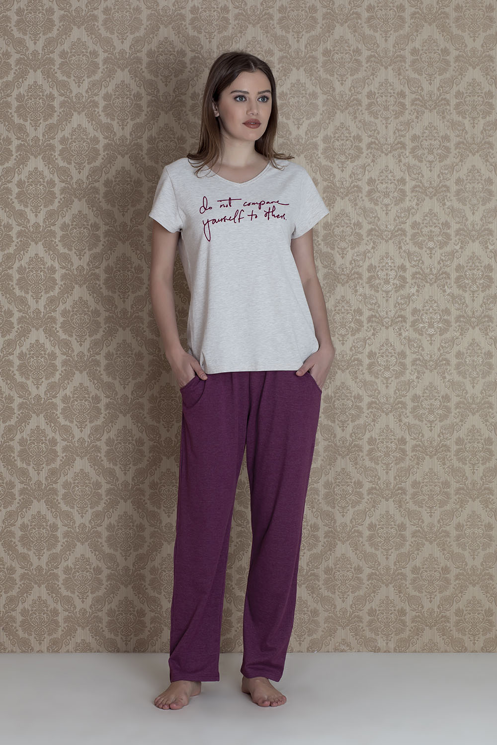 Hays Plus Size Kadın 2li Pijama Takımı