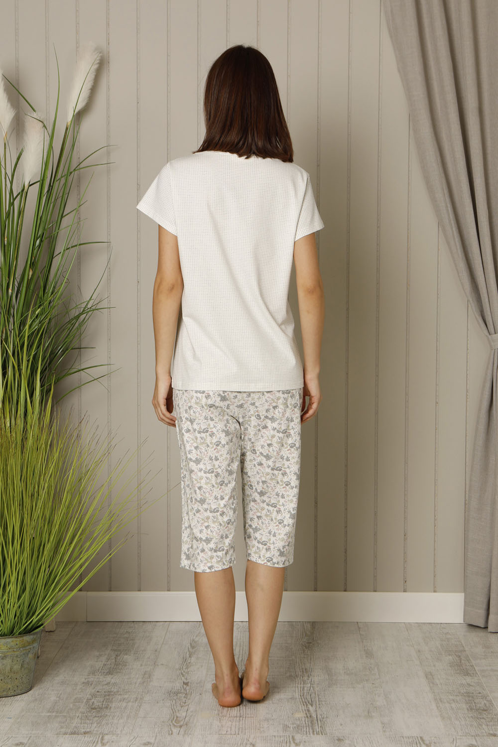 Hays Plus Size Penye Kapri Pijama Takımı
