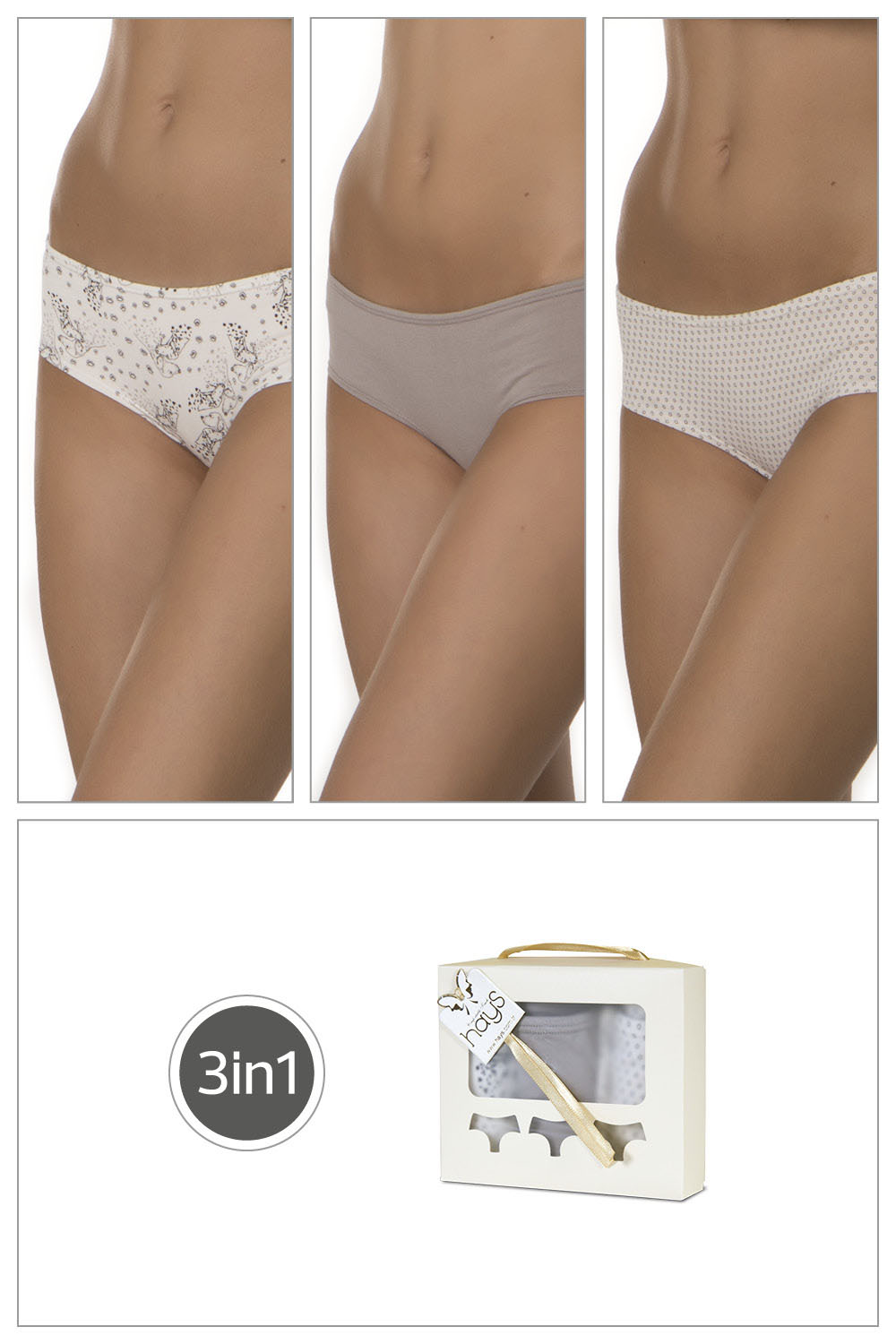 Kosta Kadın Penye 3lü Paket Külot