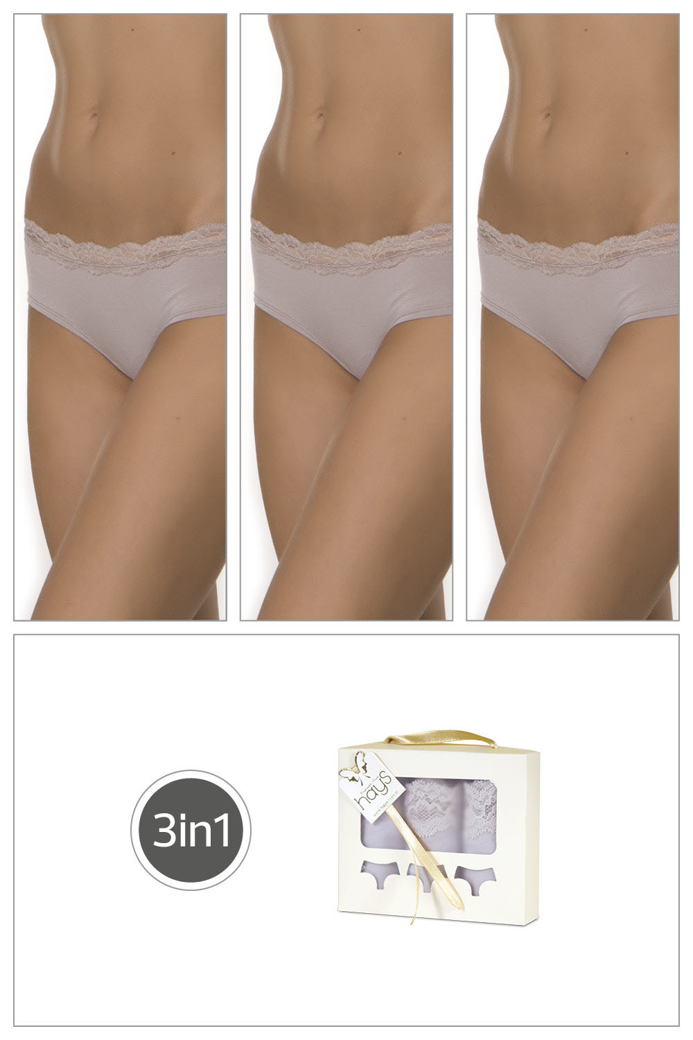 Salva Kadın Penye 3lü Paket Külot