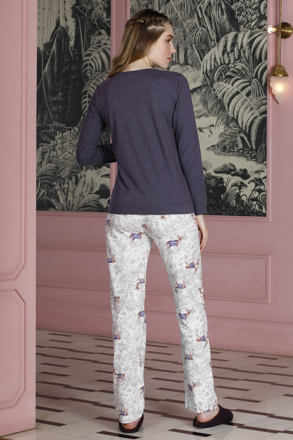 Mom Penye 2li Uzun Pijama Takımı