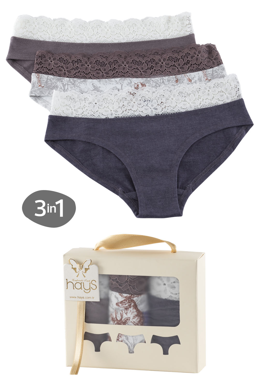 U.D.A.W Kadın 3lü Slip