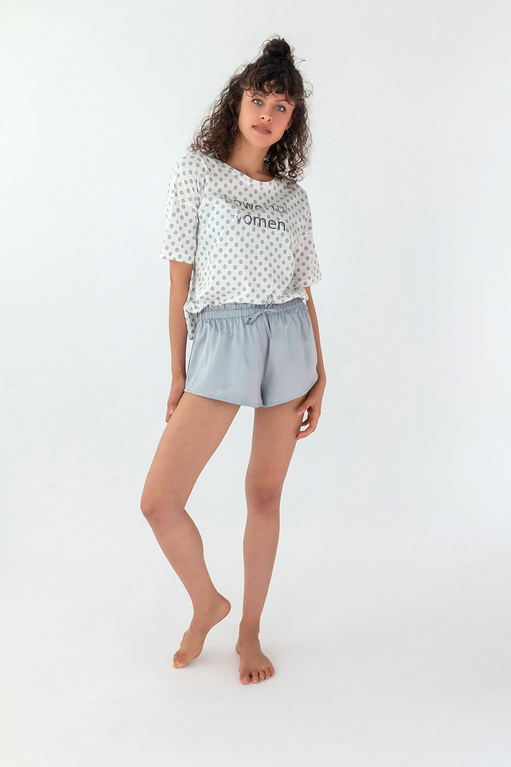 Kadın Kısa Bol Penye Üst