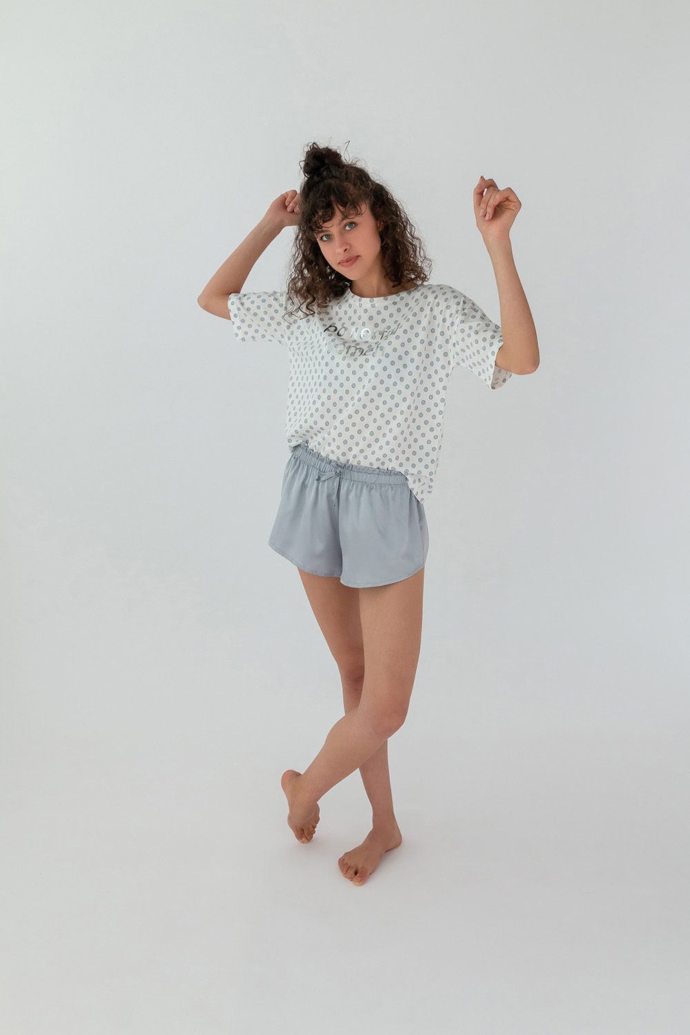 Kadın Kısa Bol Penye Üst