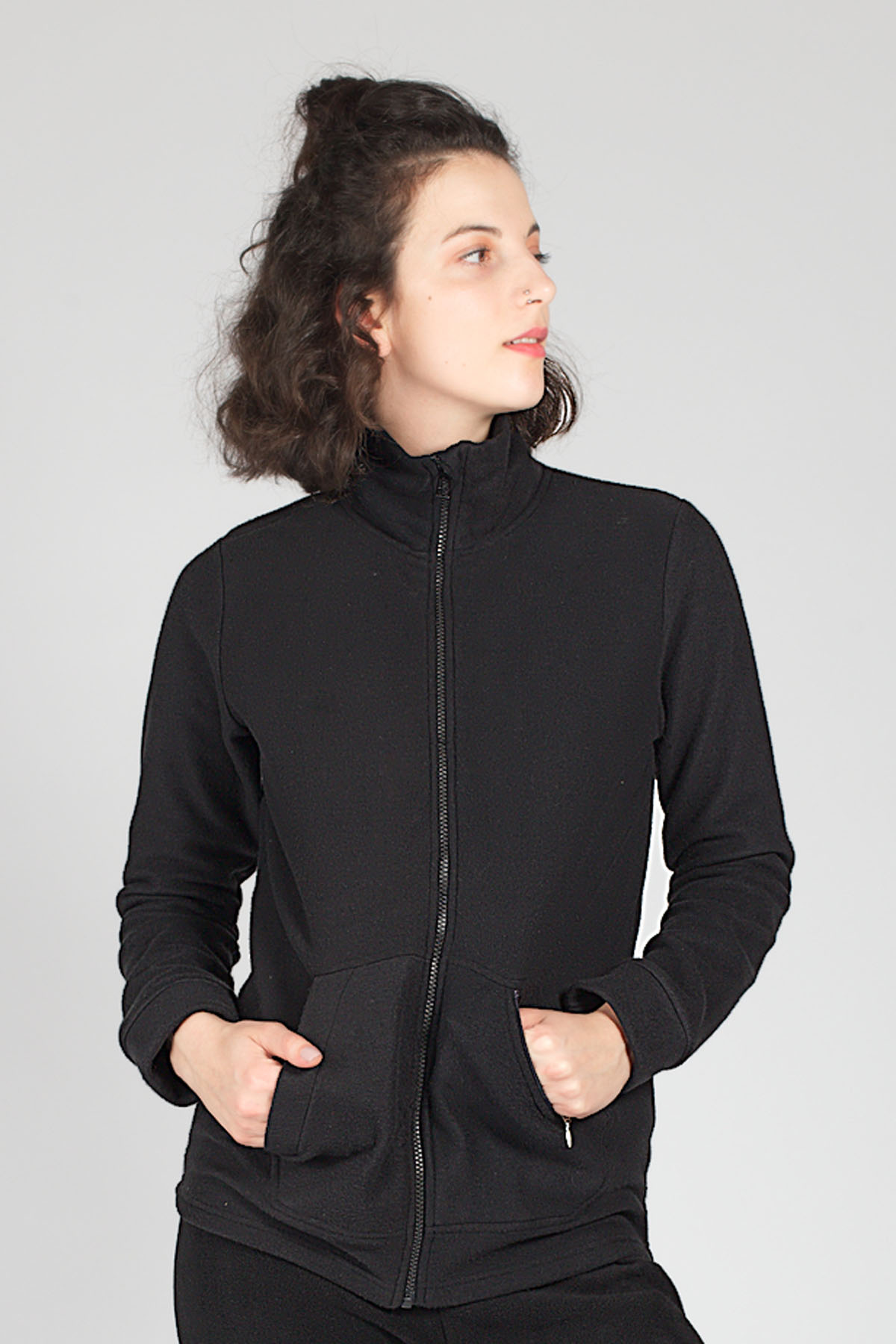 Kadın Fermuarlı Sweatshirt