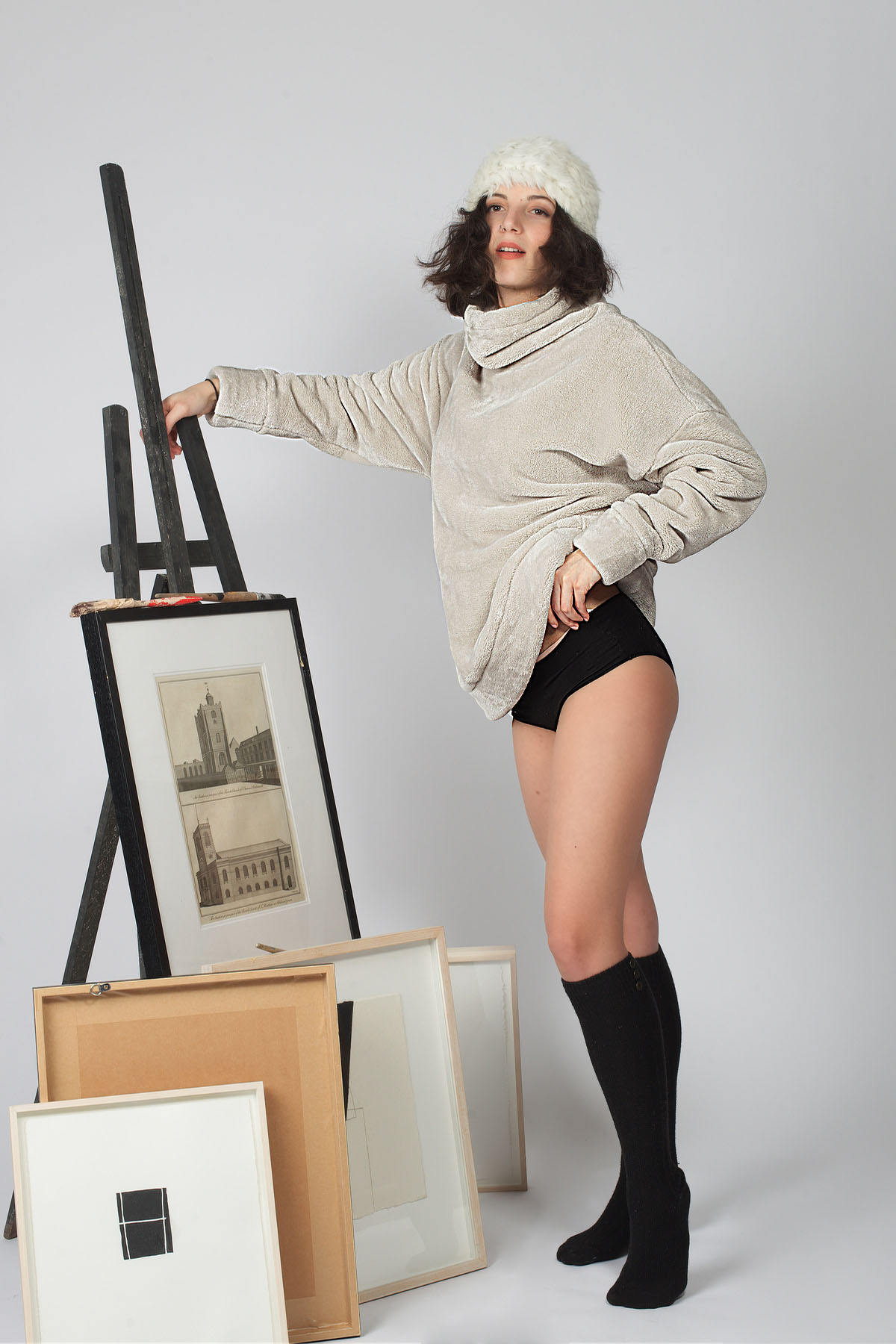 Kadın Gri Ultrasoft Sweatshirt