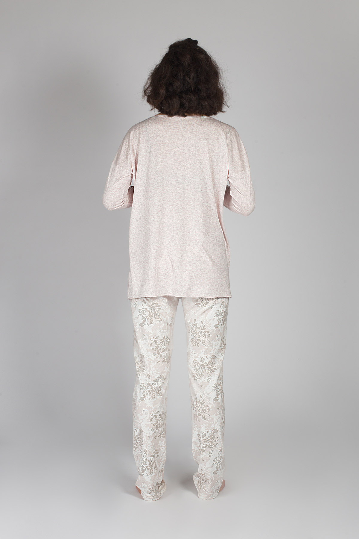 Kadın Önden Düğmeli Pijama Takımı