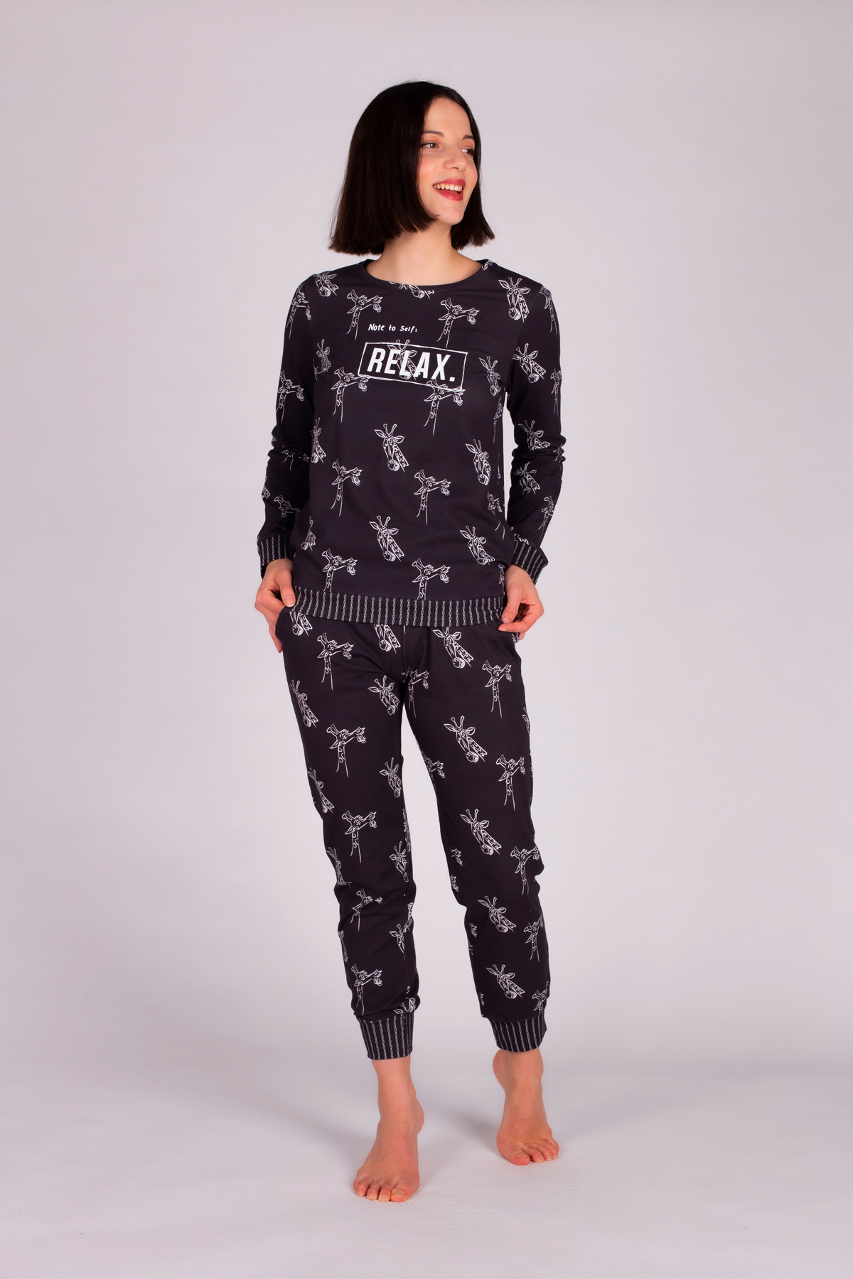 Kadın Pamuklu Pijama Takımı