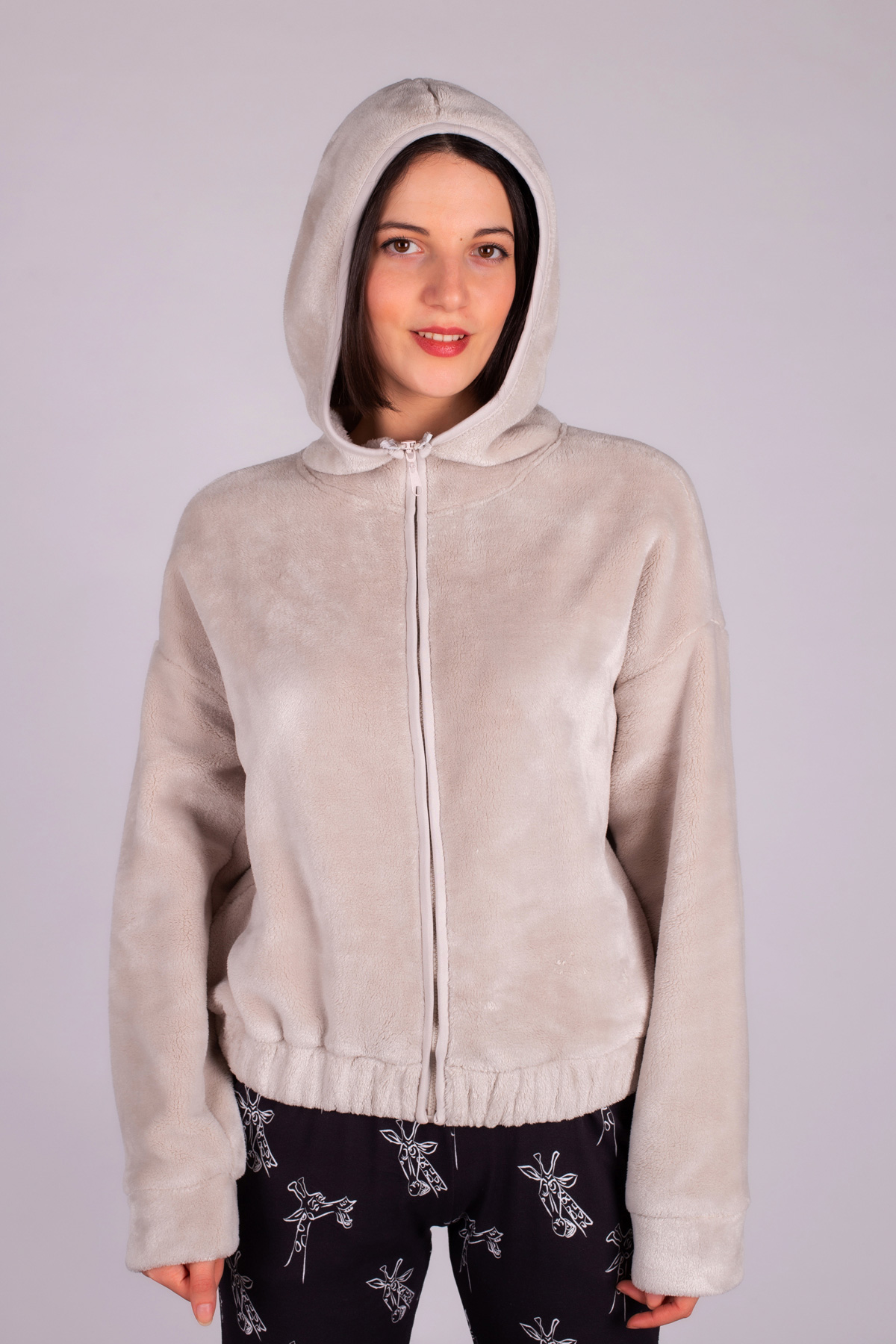 Kadın Soft Kapşonlu Sweatshirt