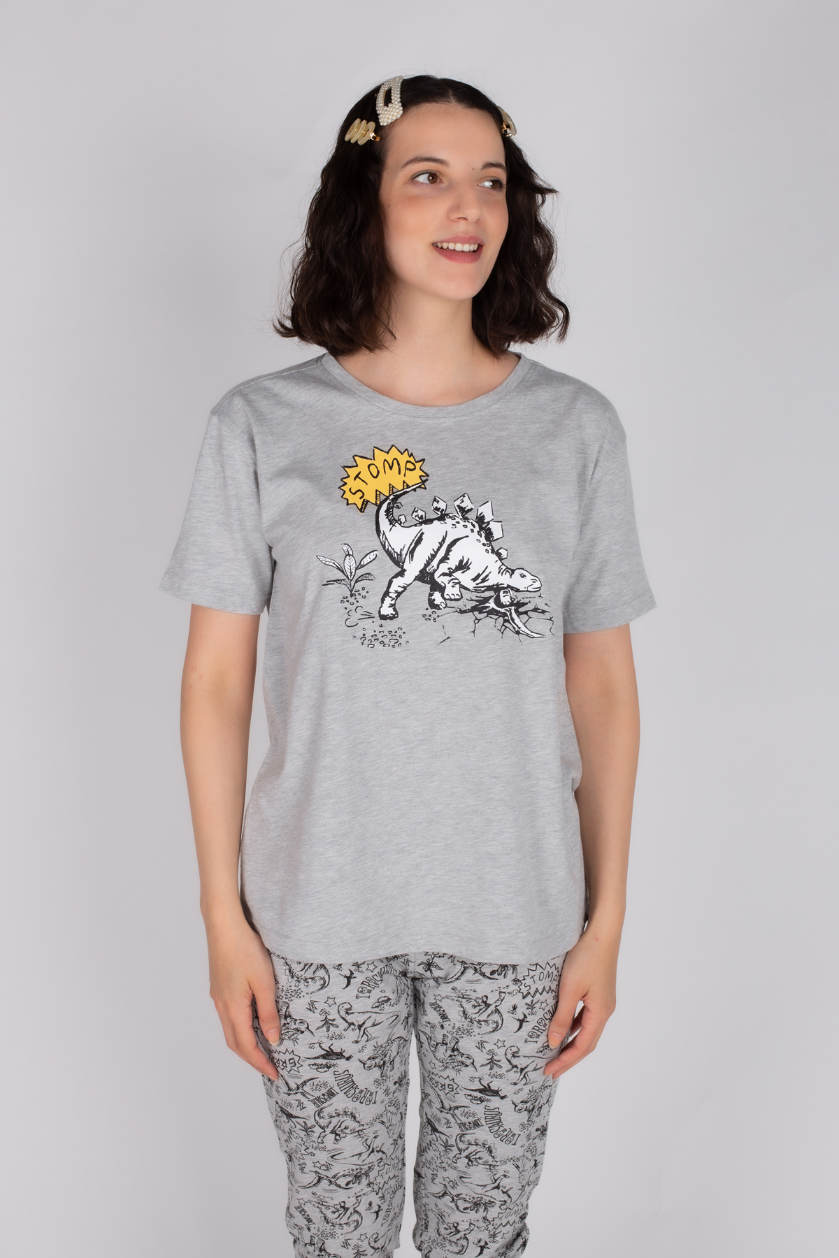 Kadın Kapri Pijama Takımı