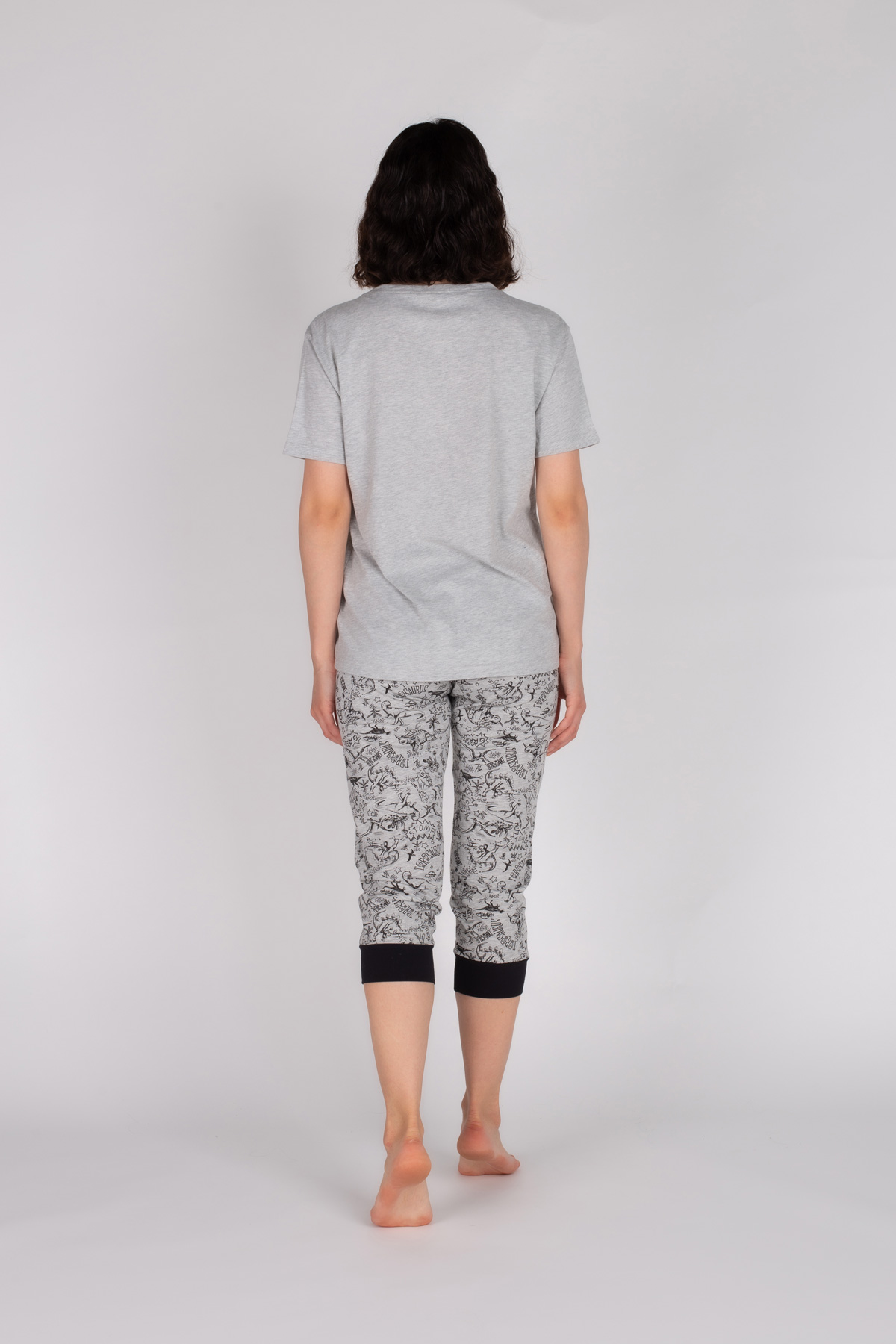 Kadın Kapri Pijama Takımı