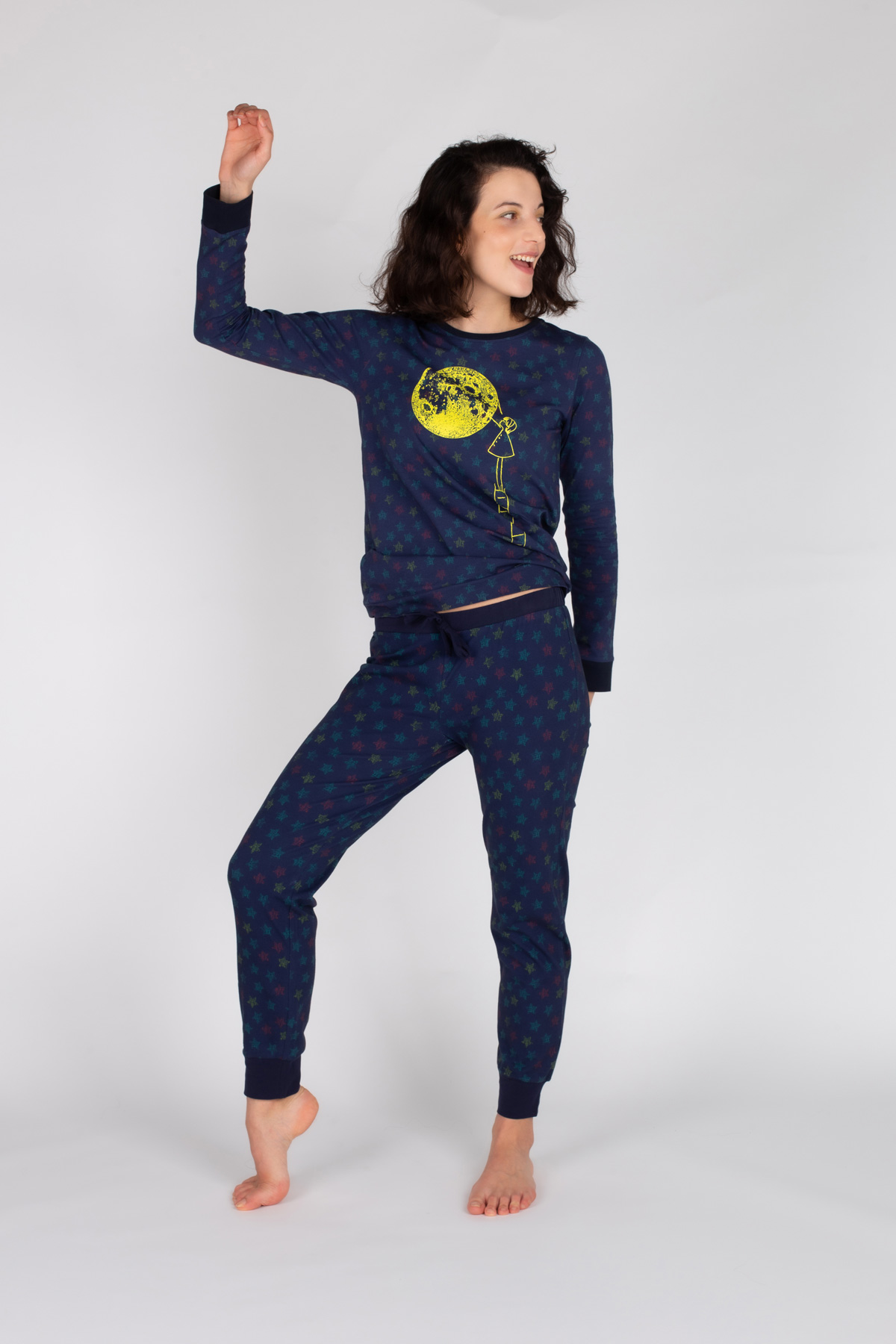 Kadın Pamuklu Uzun Pijama Takımı
