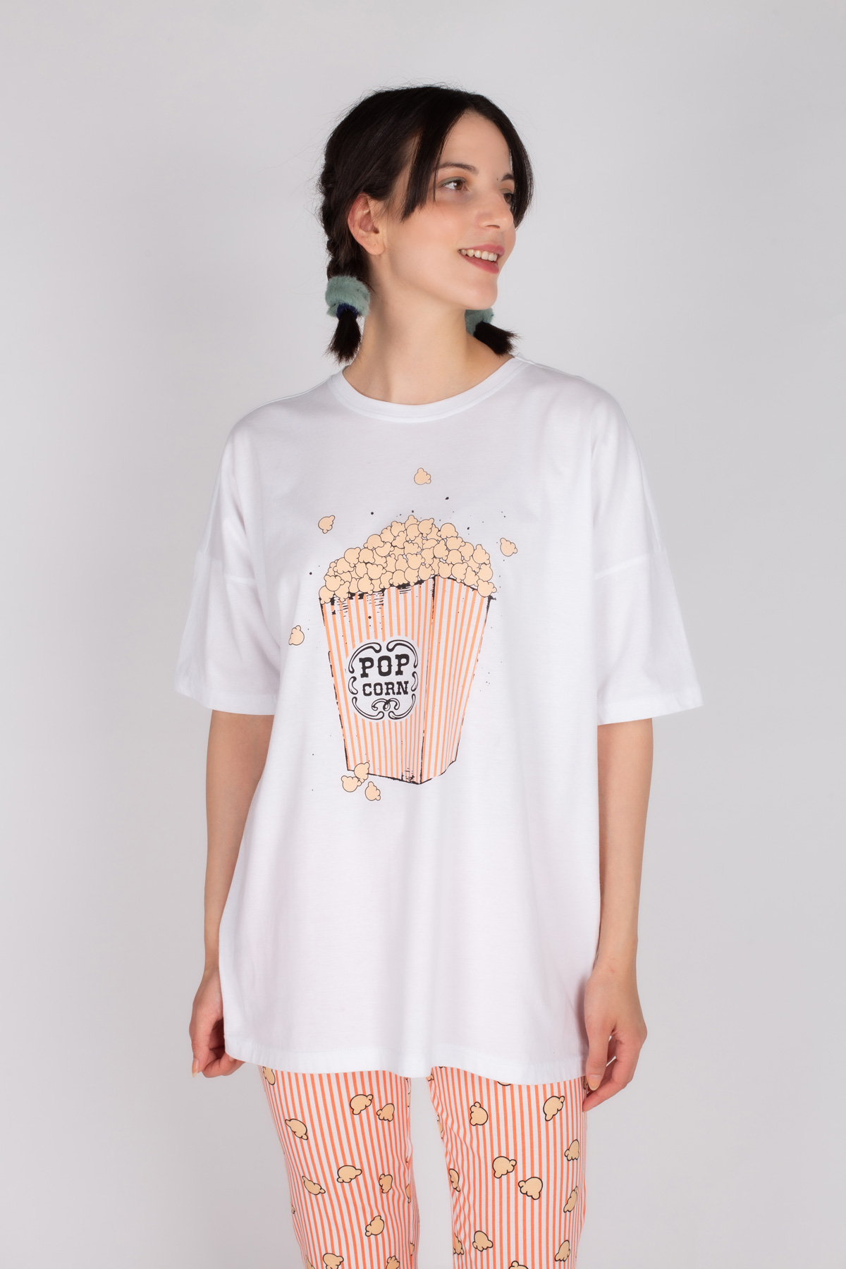 Kadın Pamuklu Uzun Pijama Takımı