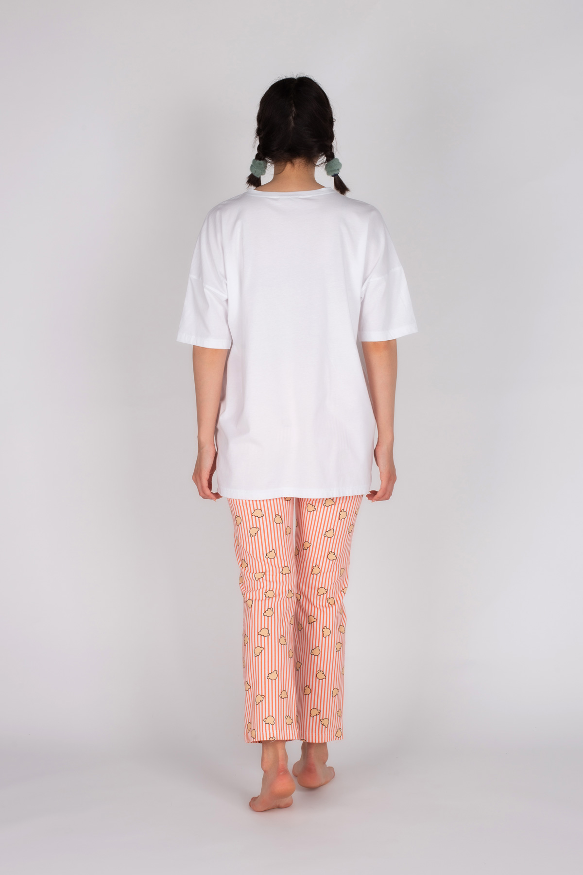 Kadın Pamuklu Uzun Pijama Takımı