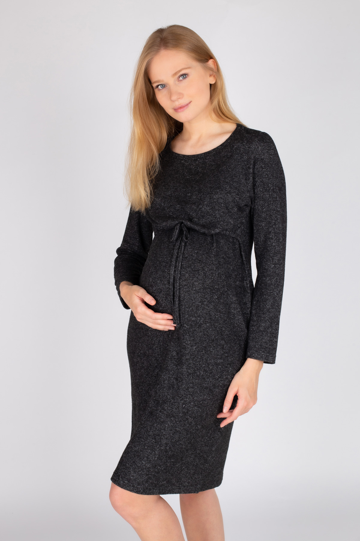 Kadın Triko Emzirme Fonksiyonlu Lohusa Elbise