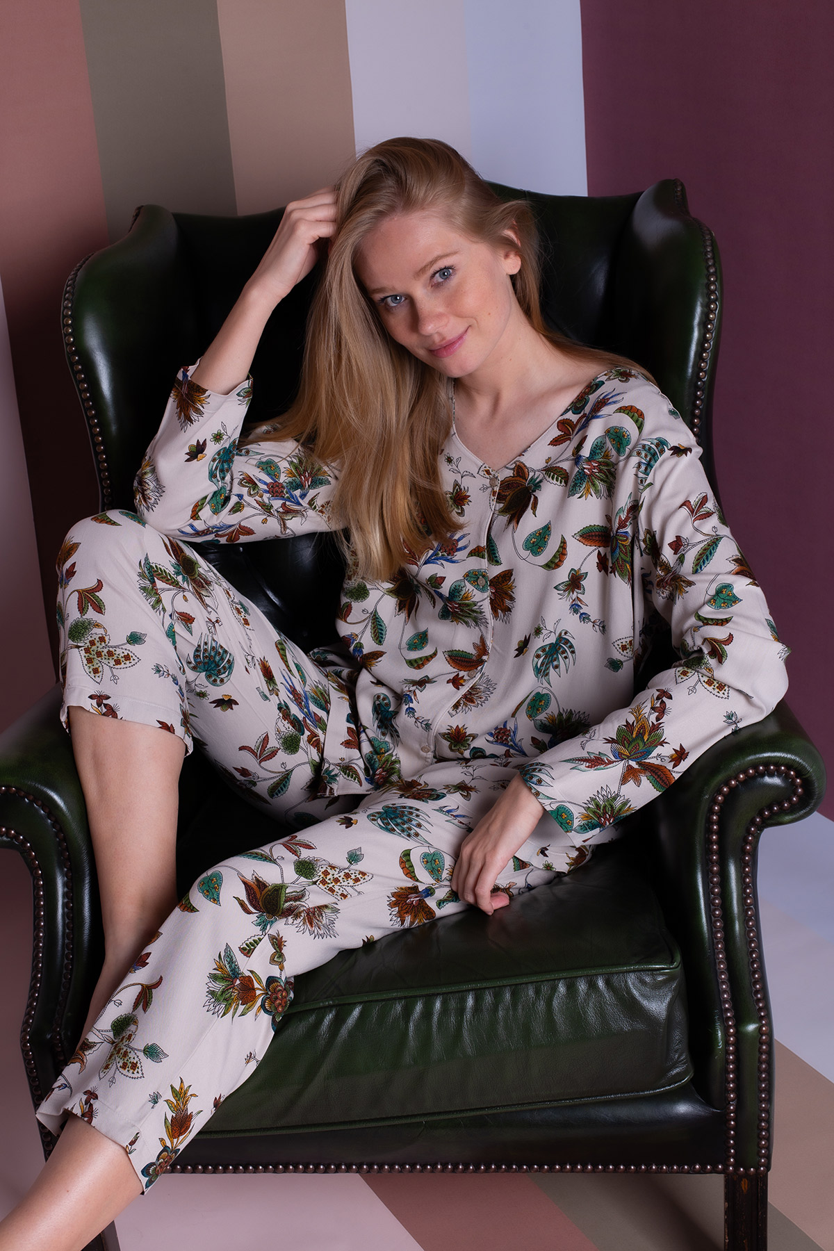 Kadın Vegan Büyük Beden Pijama Takımı