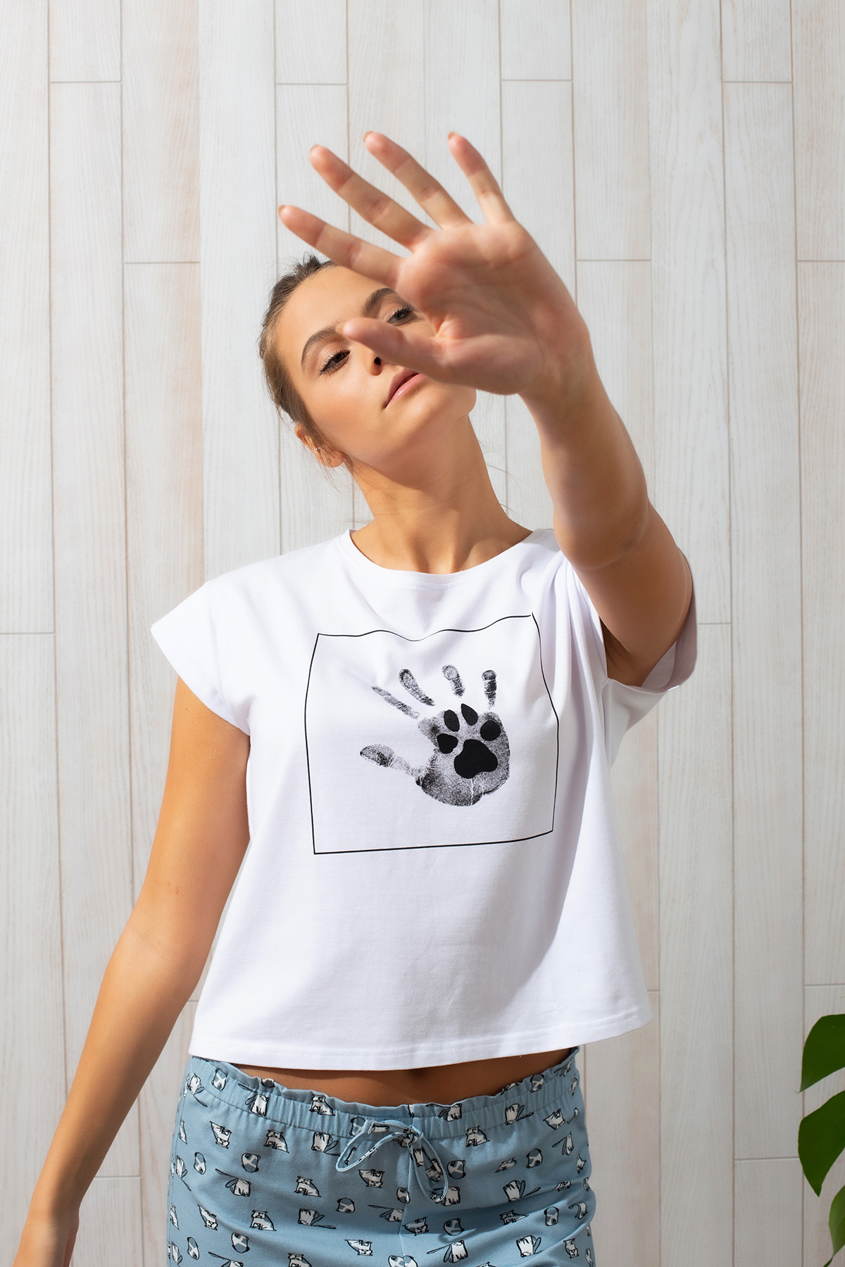Kadın Midi Kapri Pijama Takımı
