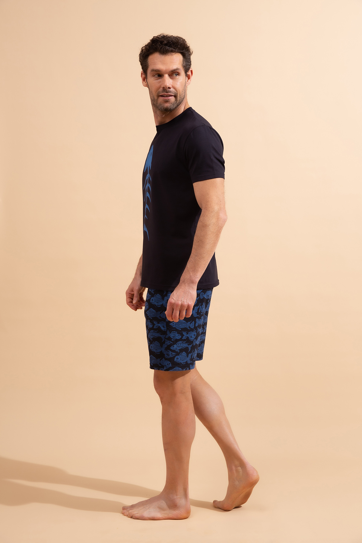 Erkek Şortlu Pijama Takımı
