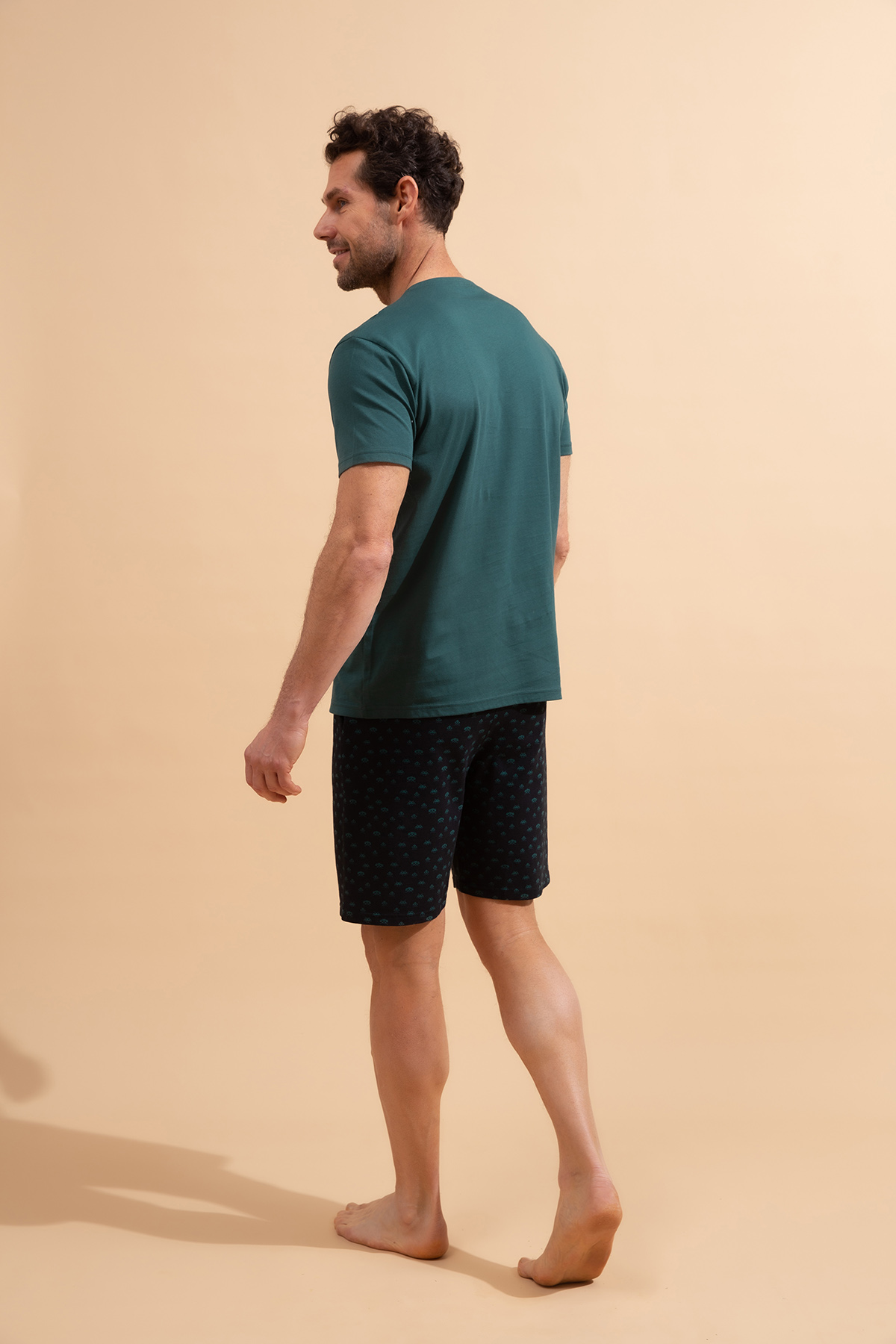 Erkek Şortlu Pijama Takımı