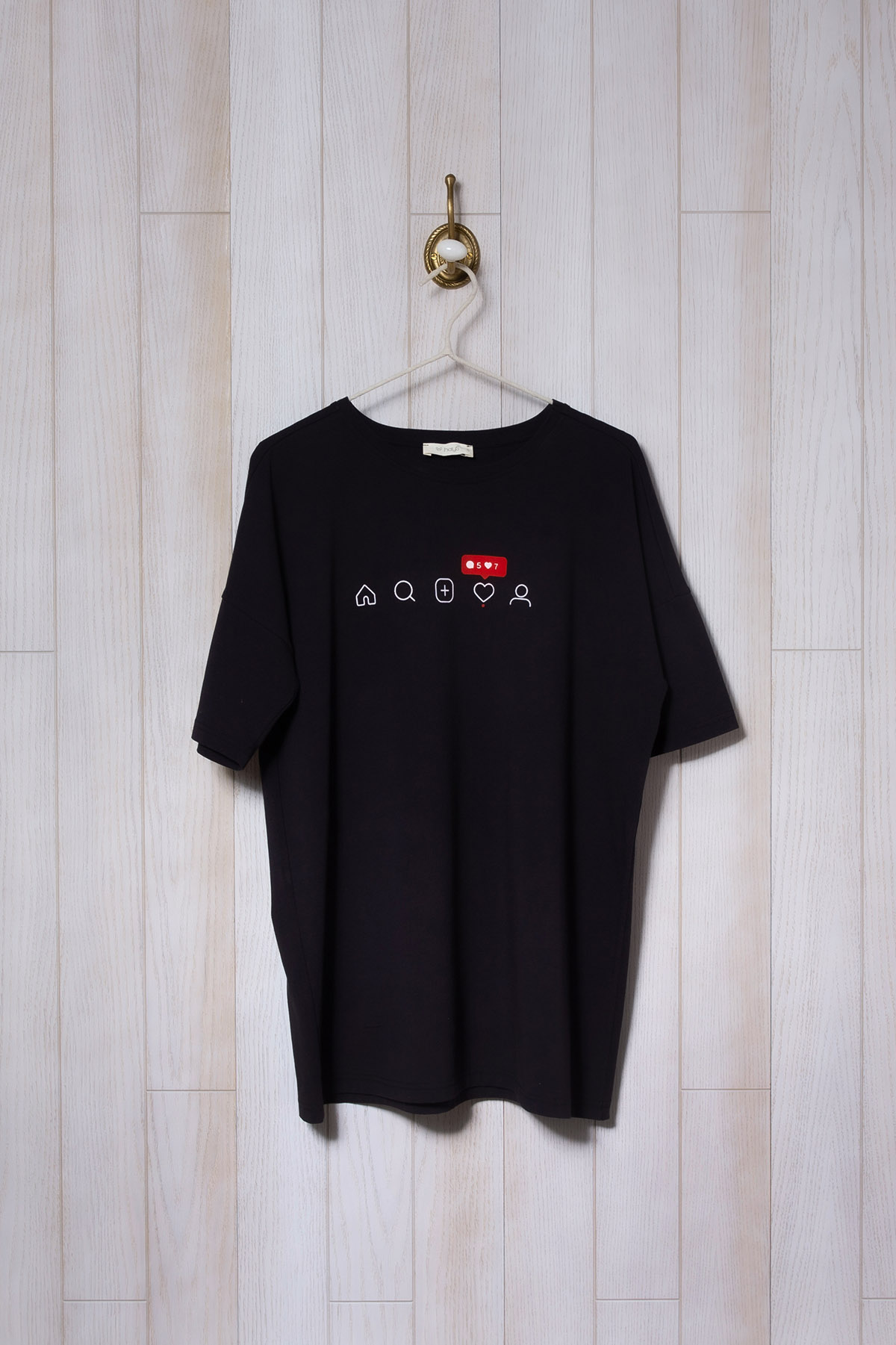 Kadın Bisiklet  Yaka Kısa Kollu T-shirt