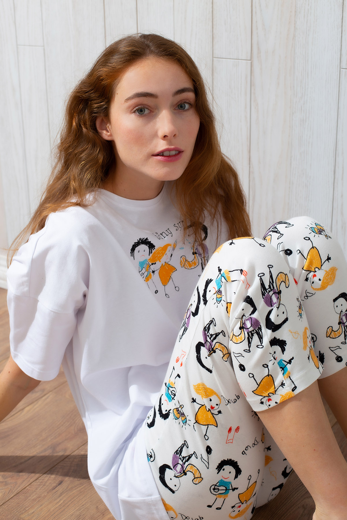 Kadın Midi - Kapri Pijama Takımı
