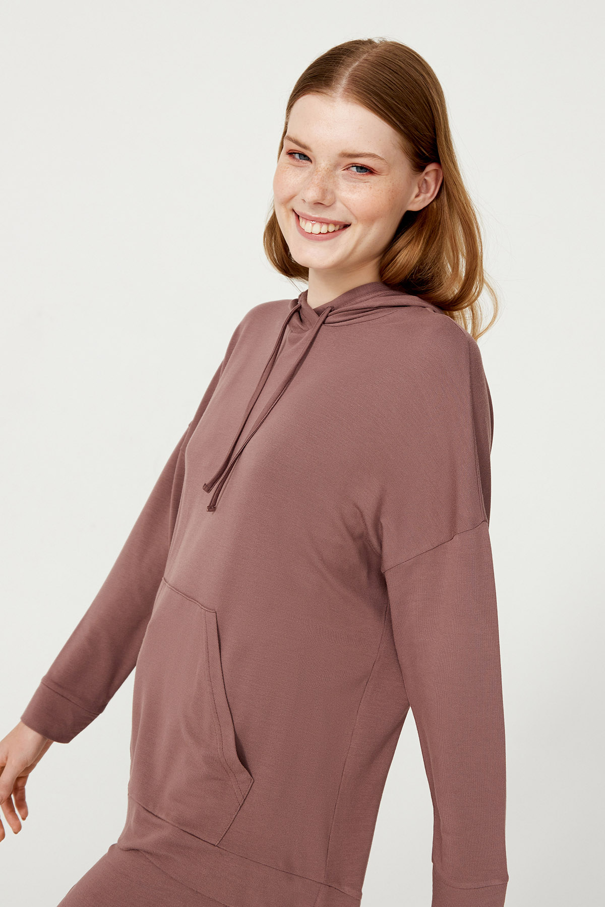 Kadın Uzun Kollu Modal Sweatshirt