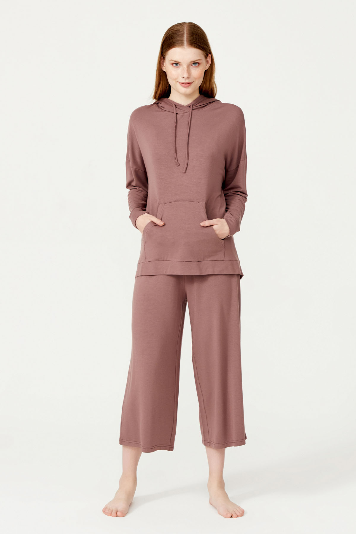 Kadın Uzun Kollu Modal Sweatshirt