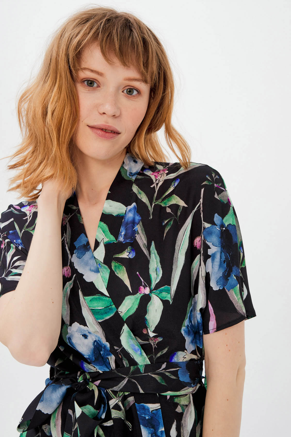 Kadın Kimono Üst Vegan Pijama Takımı