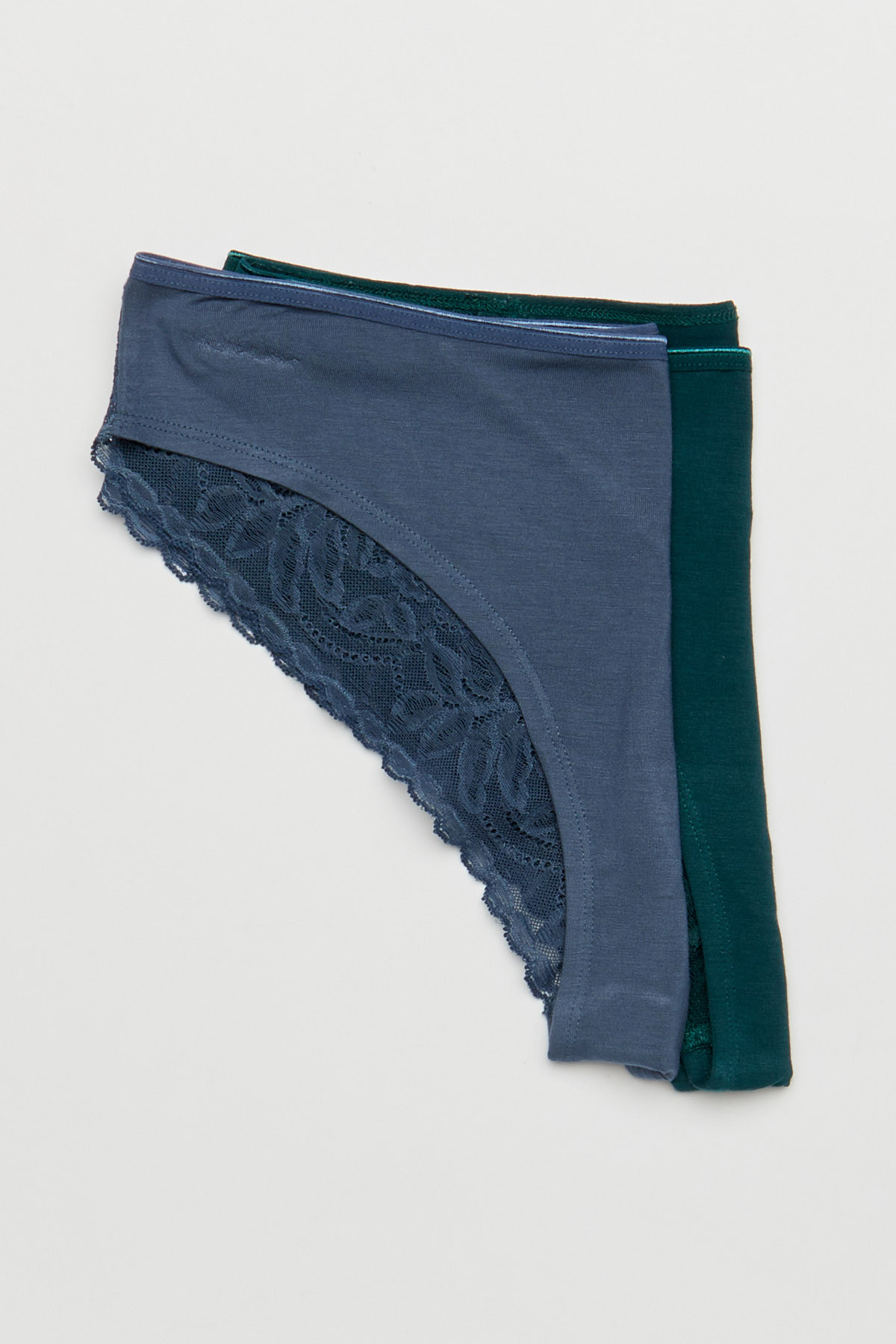 Kadın Büyük Beden 2 Li Arkası Dantelli Brazilian Külot