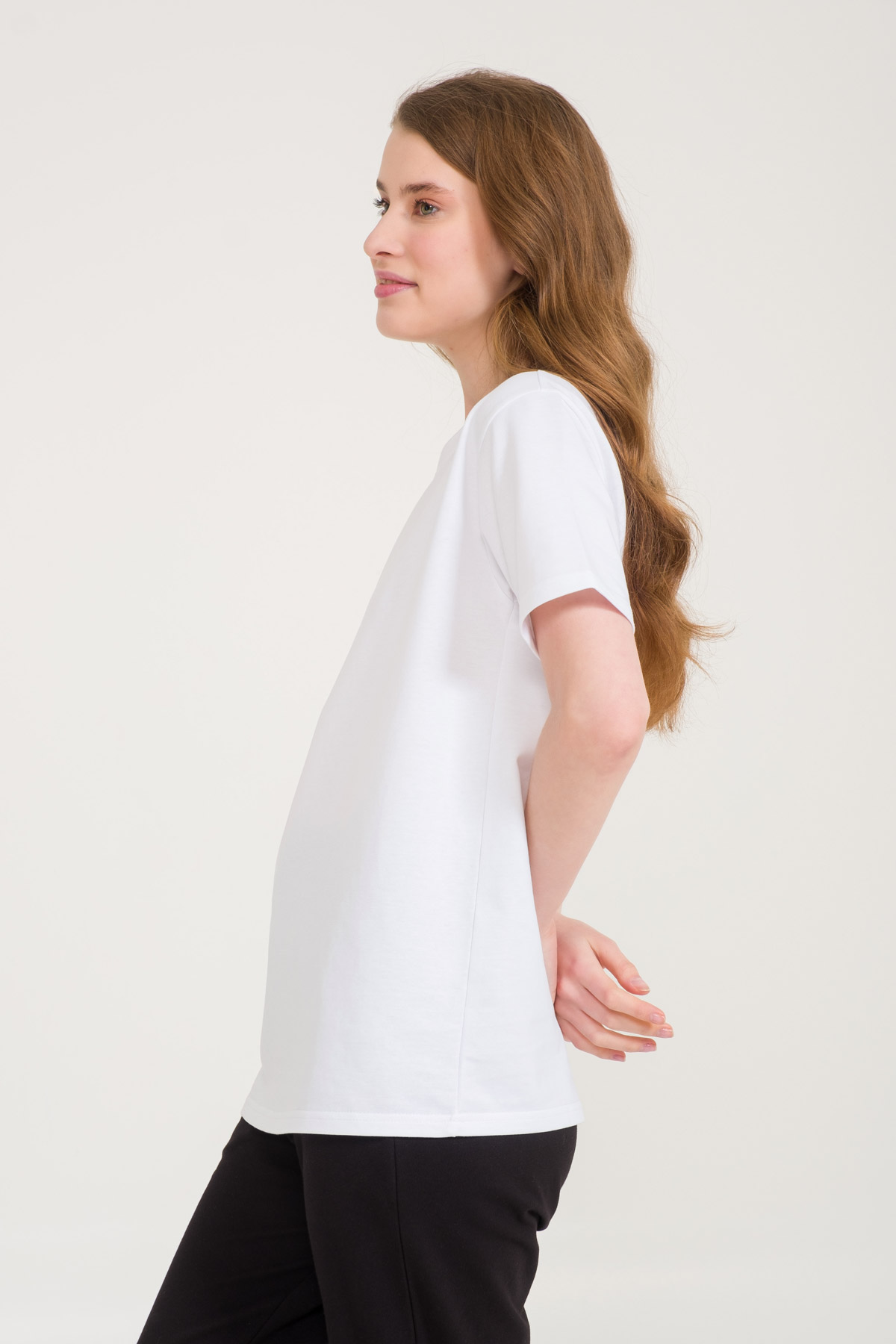 Kadın Pamuk Kısa Kollu T-shirt