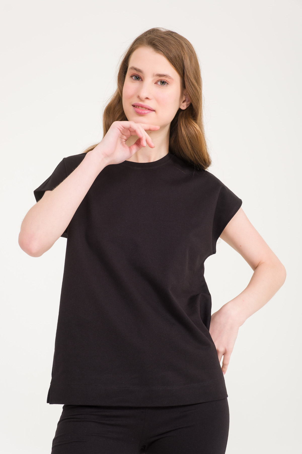 Kadın Pamuk Kısa Kollu T-shirt