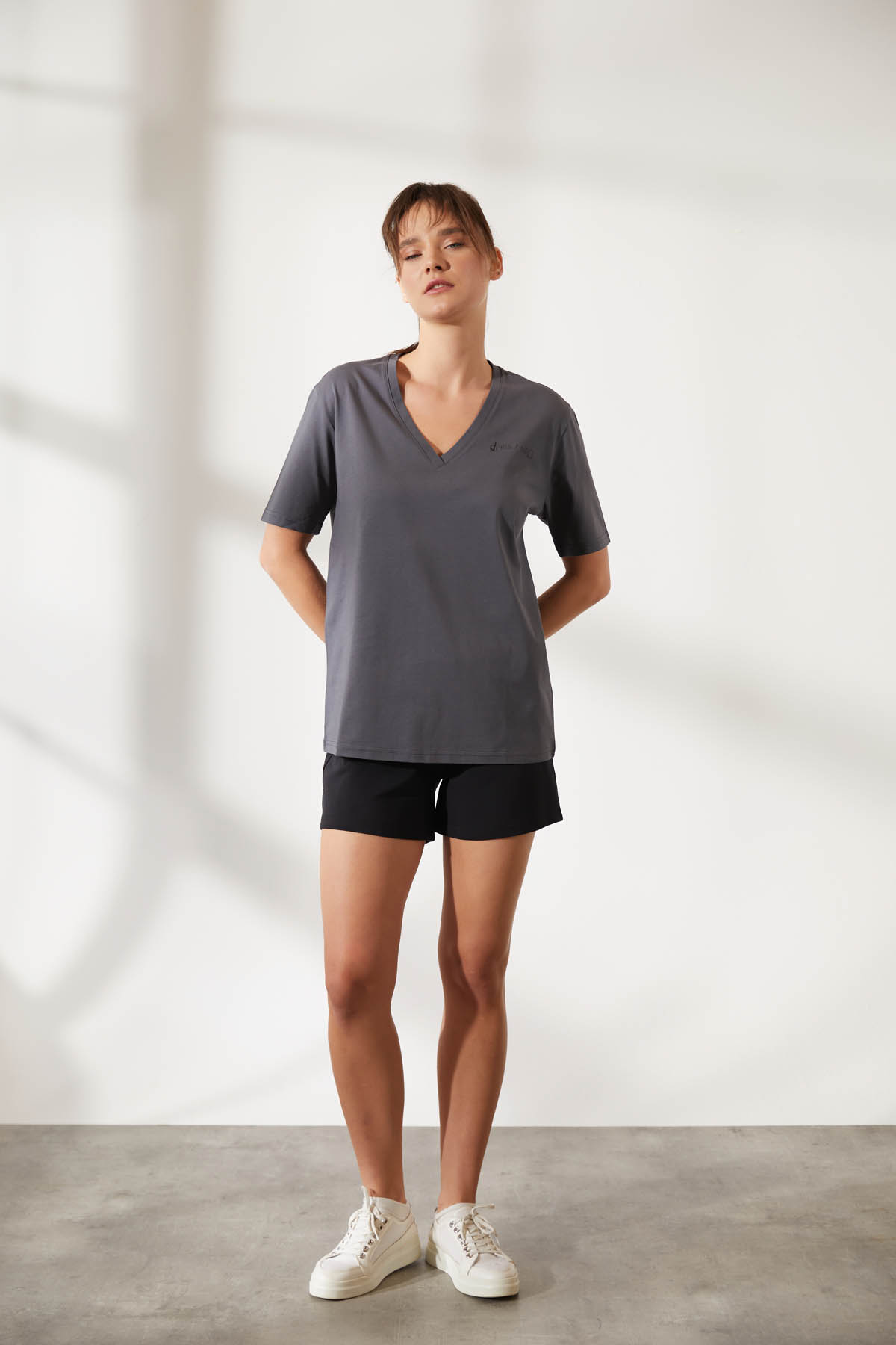 Kadın Kısa Kollu Regular Basic T-shirt (Easy Iron)