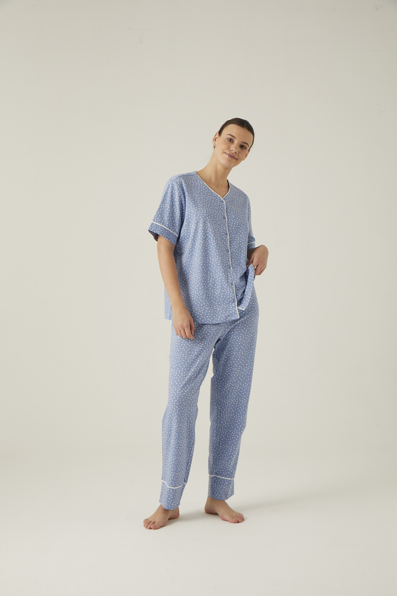 Kadın Büyük Beden Kısa Midi Pijama Altı