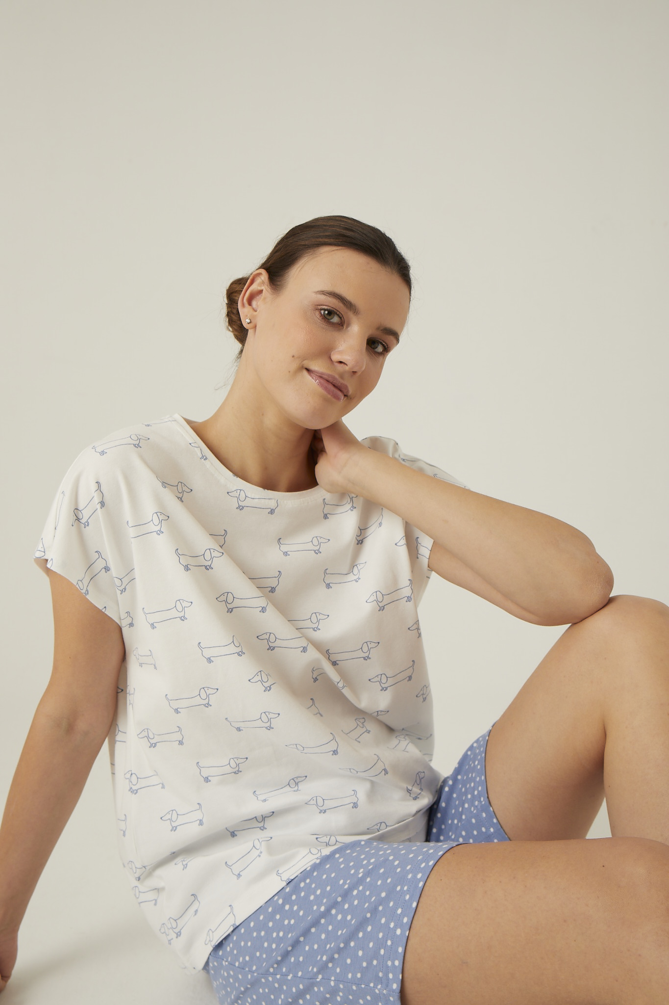 Kadın Büyük Beden Şort Pijama Altı