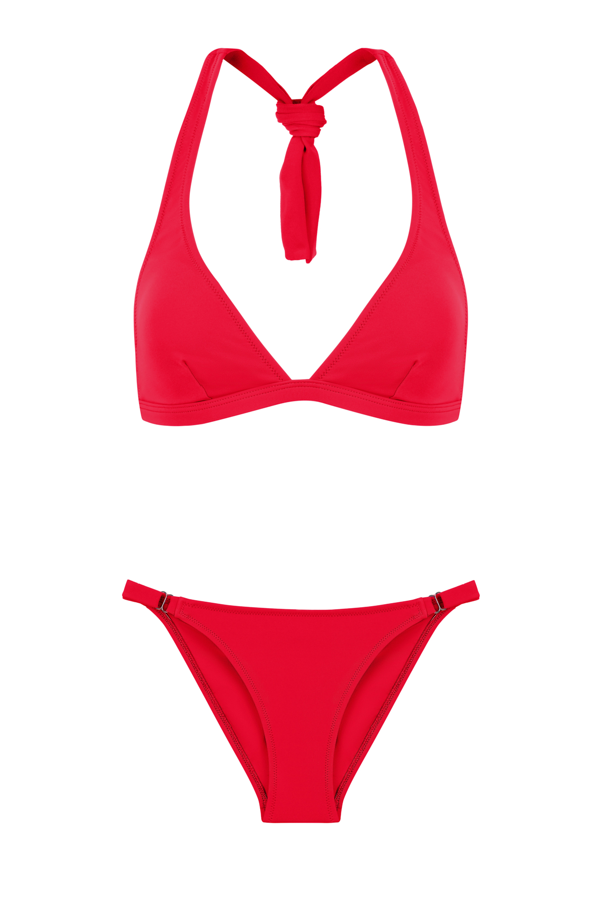 Hays Boyundan Bağlamalı Üçgen Form Bikini Takımı