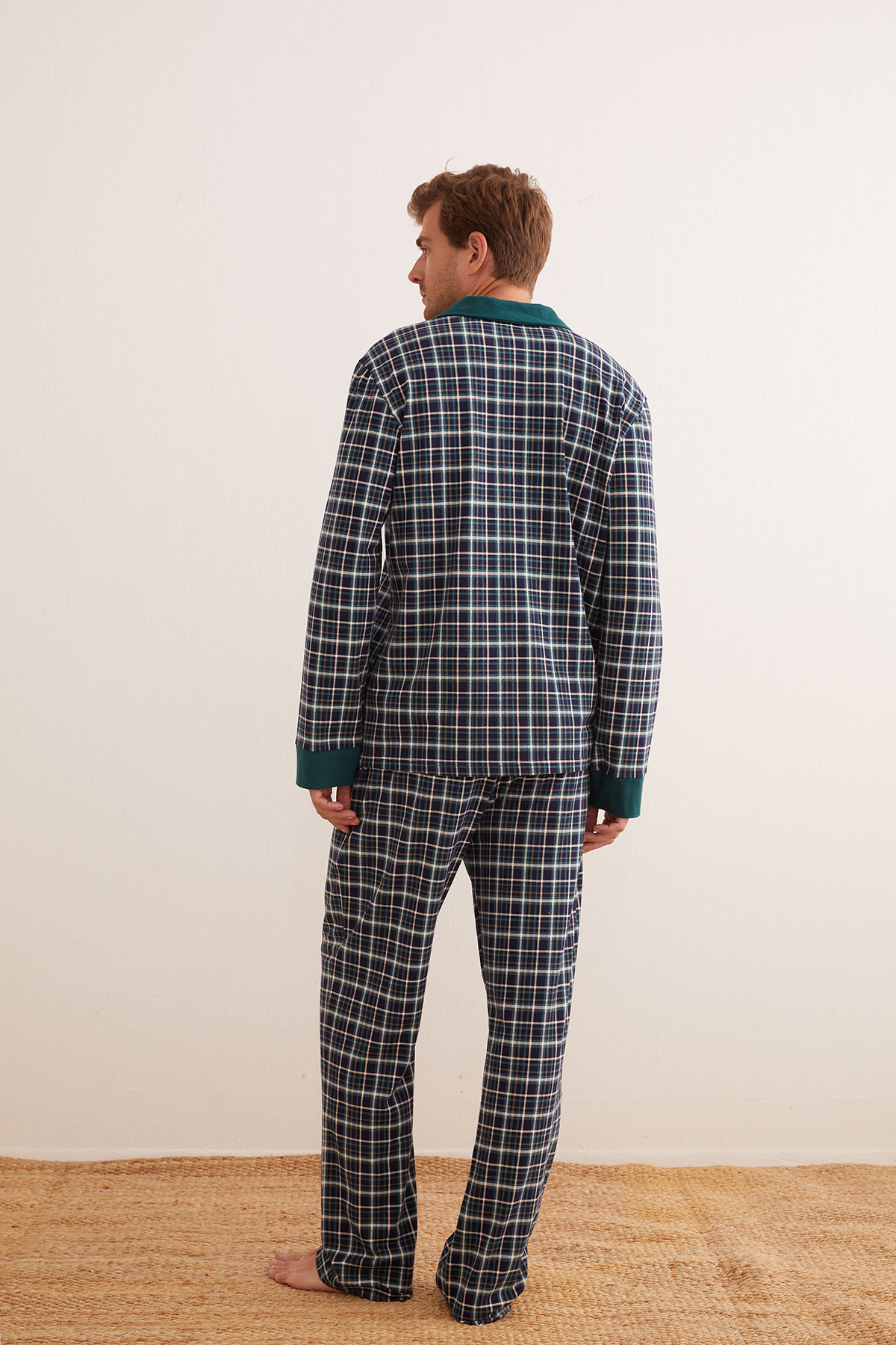 Erkek Pamuklu Cepli Uzun Pijama Altı