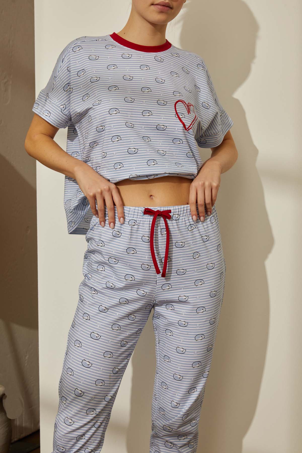 Kadın Pijama Alt Kapri