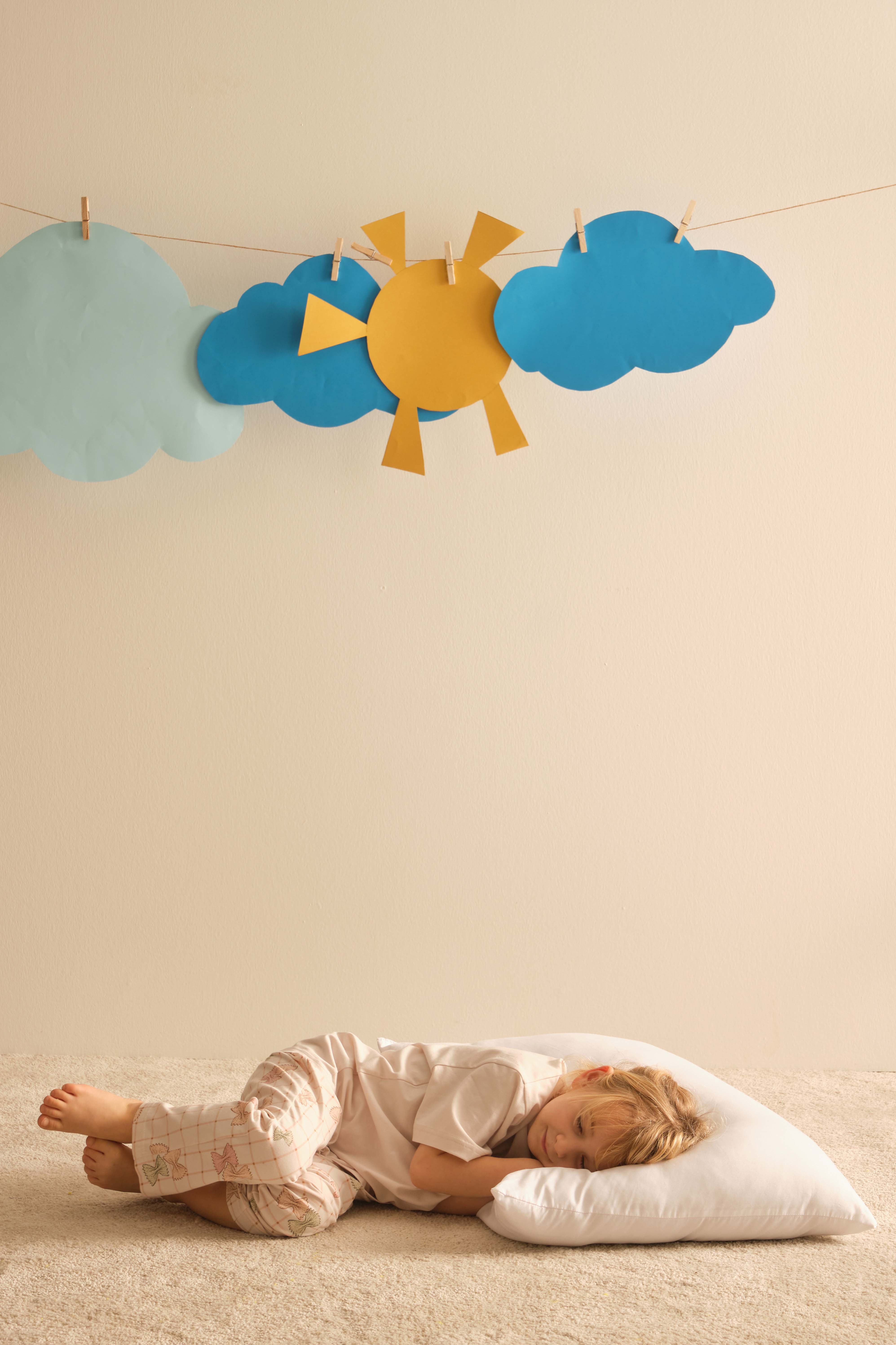 Kız Çocuk Pamuklu Kısa Kollu Alt Uzun Pijama Takımı